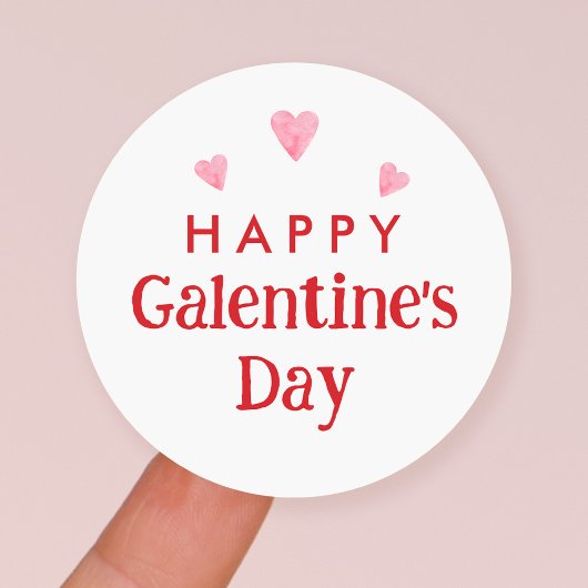 Gelukkig Galentine's Day-feestfavoriet Ronde Sticker