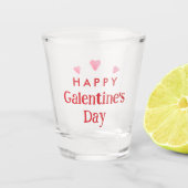 Gelukkig Galentine's Day Party Favor Shot Glas (Voorkant)