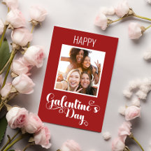 Gelukkig Galentine's Red Met Foto Ontworpen door V