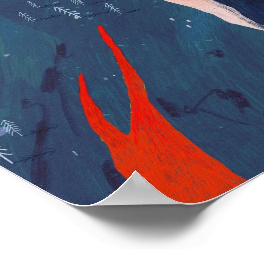 Gelukkig gebergte poster (Hoek)