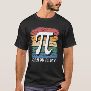 Gelukkig Geboren Op Pi-dag Kinderen Wiskunde Lerar T-shirt