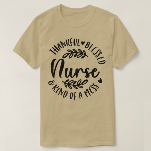 Gelukkig gebufferd en een beetje nerveus Thanksgi T-shirt (Design voorkant)