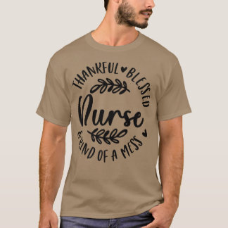 Gelukkig gebufferd en een beetje nerveus Thanksgi T-shirt