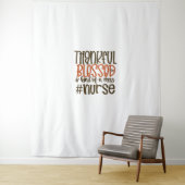 Gelukkig gebufferd en een beetje nerveus Thanksgi Wandkleed (In situ)