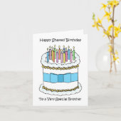 Gelukkig gedeeld dezelfde dag gezamenlijke verjaar kaart (Gele Bloem)