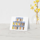 Gelukkig gedeeld dezelfde dag verjaardag kaart (Gele Bloem)