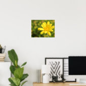 Gelukkig Geel Bloem A3 Poster (Thuiskantoor)