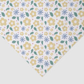 Gelukkig geel en blauw bloemen tissuepapier (Detail)