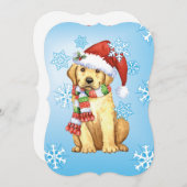 Gelukkig Geel Laboratorium Howlidays Feestdagenkaart (Voorkant / Achterkant)