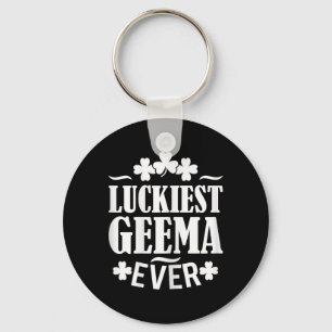 Gelukkig Geema Ever T-shirt St. Patrick's Dag Iers Sleutelhanger