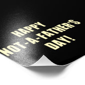 Gelukkig geen Vaderdag Foto Afdruk (Hoek)