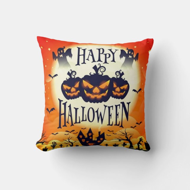 Gelukkig Geheugen Halloween Kussen (Voorkant)