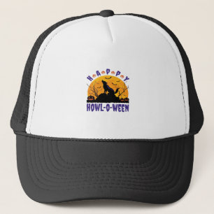 Gelukkig Gehuil O Ween Grijnzende Halloween Hond E Trucker Pet