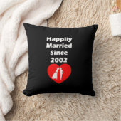 Gelukkig gehuwd sinds 2002 kussen (Deken)