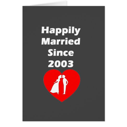 Gelukkig gehuwd sinds 2003 (Voorkant)