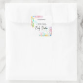 Gelukkig gekleurde body boter potje labels (Tas)