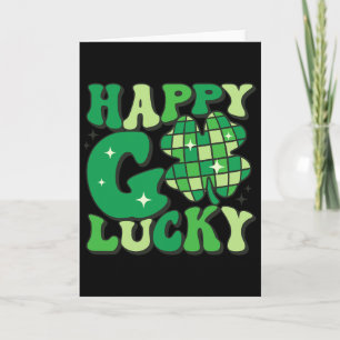 Gelukkig Geluk Shamrock St Patricks Dag Vrouwen Ma Kaart