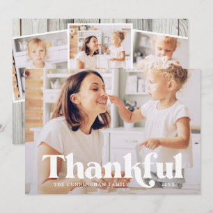 Gelukkig gelukkig Thanksgiving Moderne Land Rustin