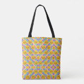 Gelukkig, gelukkig, vreugde, vreugde tote bag (Achterkant)