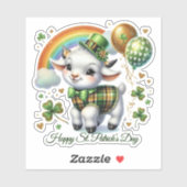 Gelukkig gelukzalige St. Patrick's Day sticker (Vel)
