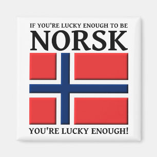 Gelukkig genoeg Norsk Magnet