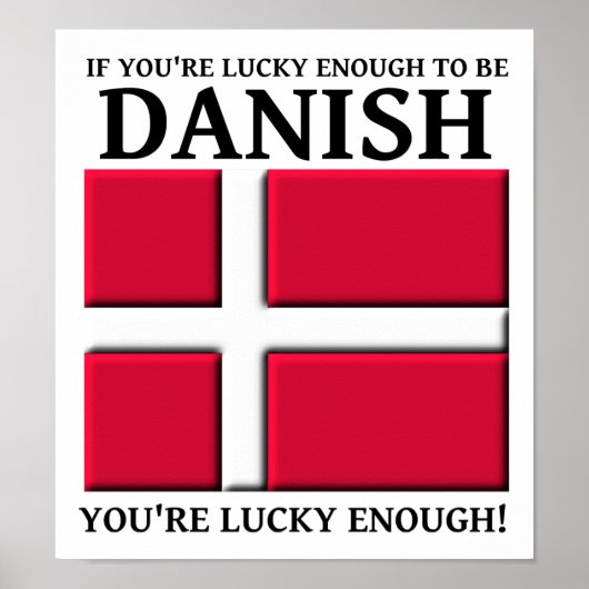 Gelukkig genoeg om Deense Poster te zijn (Voorkant)