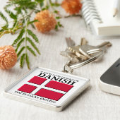 Gelukkig genoeg om Deense sleutelhanger te zijn (Zijkant)