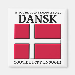 Gelukkig genoeg om een Dansk Deense magneet te zij