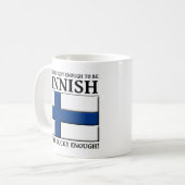 Gelukkig genoeg om een Finse mok te zijn (Voorkant links)