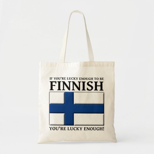 Gelukkig genoeg om een Finse tas te hebben (Voorkant)