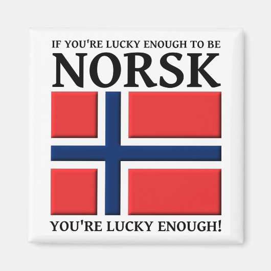 Gelukkig genoeg om een Noorse magneet te zijn (Voorkant)