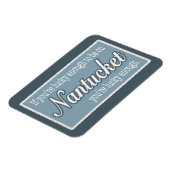 Gelukkig genoeg om op Nantucket Fridge Magnet te z Magneet (Linkerzijde)