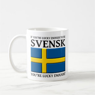 Gelukkig genoeg om Svensk Zweedse Mok te zijn