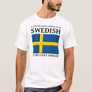 Gelukkig genoeg om Zweeds T-shirt te zijn
