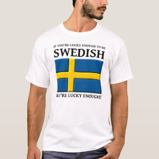 Gelukkig genoeg om Zweeds T-shirt te zijn