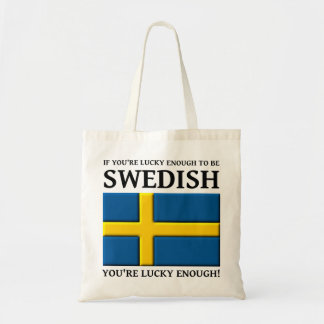 Gelukkig genoeg om Zweedse boodschappentas te hebb Tote Bag