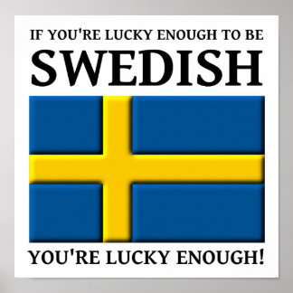 Gelukkig genoeg om Zweedse Poster te zijn