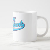 Gelukkig gepensioneerd Blauw editie Grote Koffiekop (Rechts)