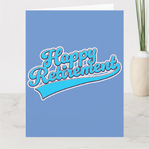 Gelukkig gepensioneerd Blauw editie Kaart