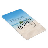 Gelukkig gepensioneerd Florida Tropical Beach & Pa Magneet (Rechterzijde)