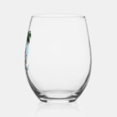 Gelukkig gepensioneerd - vraag iemand anders hangm wijnglas zonder voet (Links)