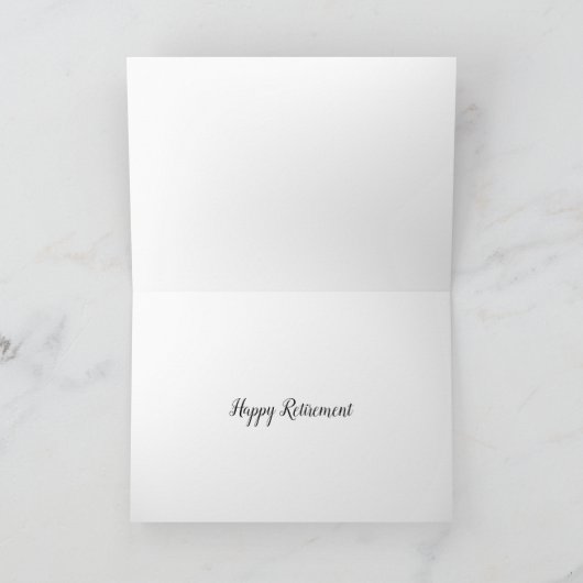 Gelukkig gepensioneerde vrouw rode tuinkousenlaars kaart (Binnen)