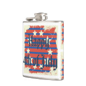 Gelukkig geschenk van 4 juli heupfles (Links)