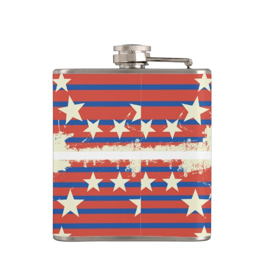 Gelukkig geschenk van 4 juli heupfles (Achterkant)