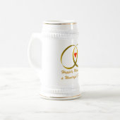 Gelukkig getrouwd bierpul (Voorkant links)