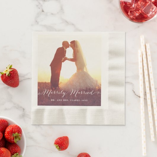 gelukkig getrouwd | Bruidspapier servetten (Insitu)