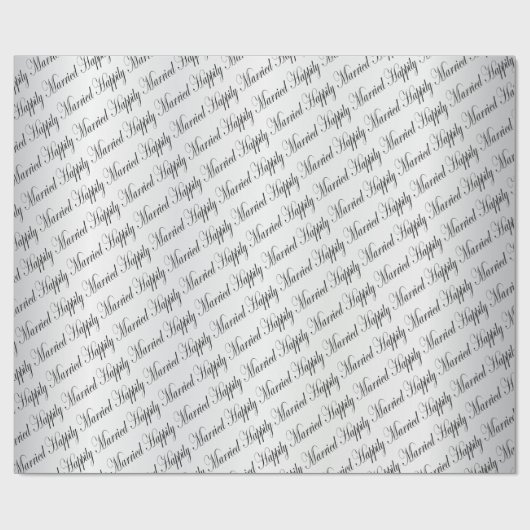 gelukkig getrouwd | Bruiloft | Verjaardag Cadeaupapier (Vlak)