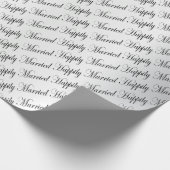 gelukkig getrouwd | Bruiloft | Verjaardag Cadeaupapier (Hoek)