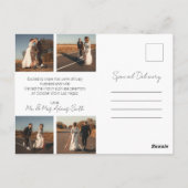 Gelukkig getrouwd Elopement Briefkaart (Achterkant)