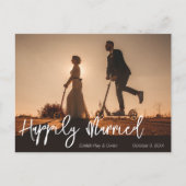 Gelukkig getrouwd Elopement Briefkaart (Voorkant)